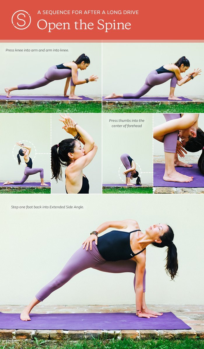 A Yoga Sequence for After a Long Drive - Sonima